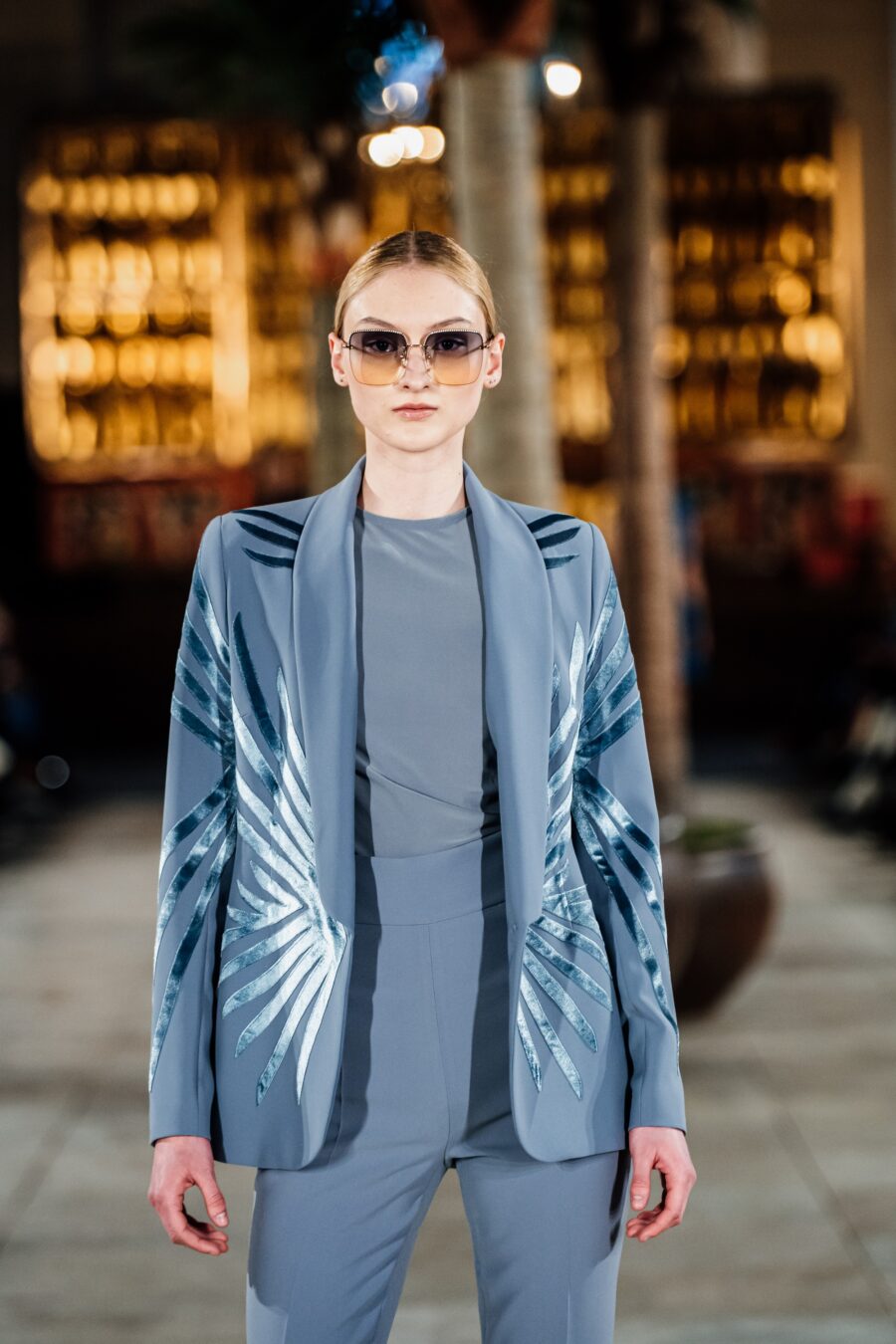 Gray Wings Slim Suit - Image 2