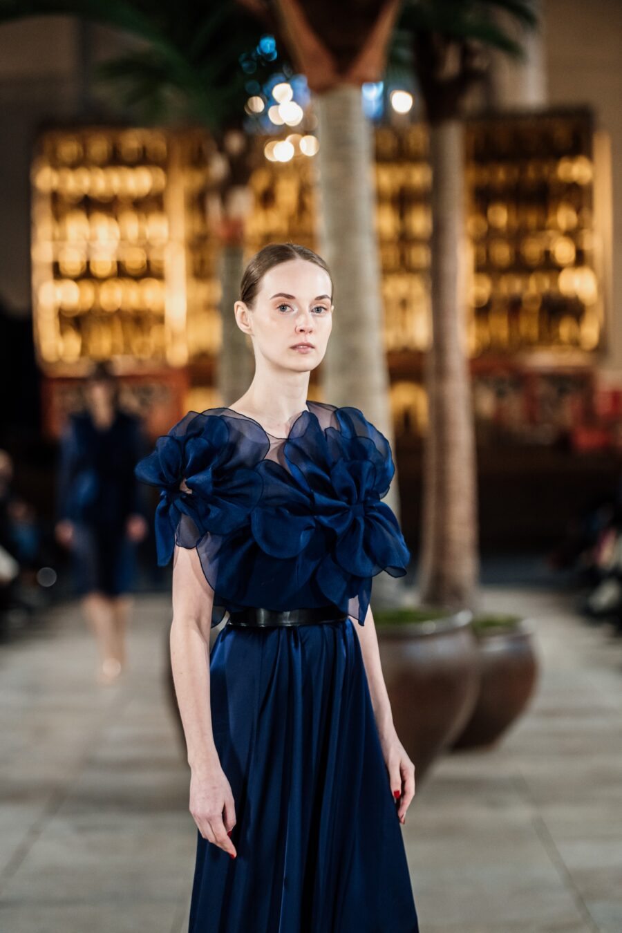 Navy Blossom Gown - Image 3