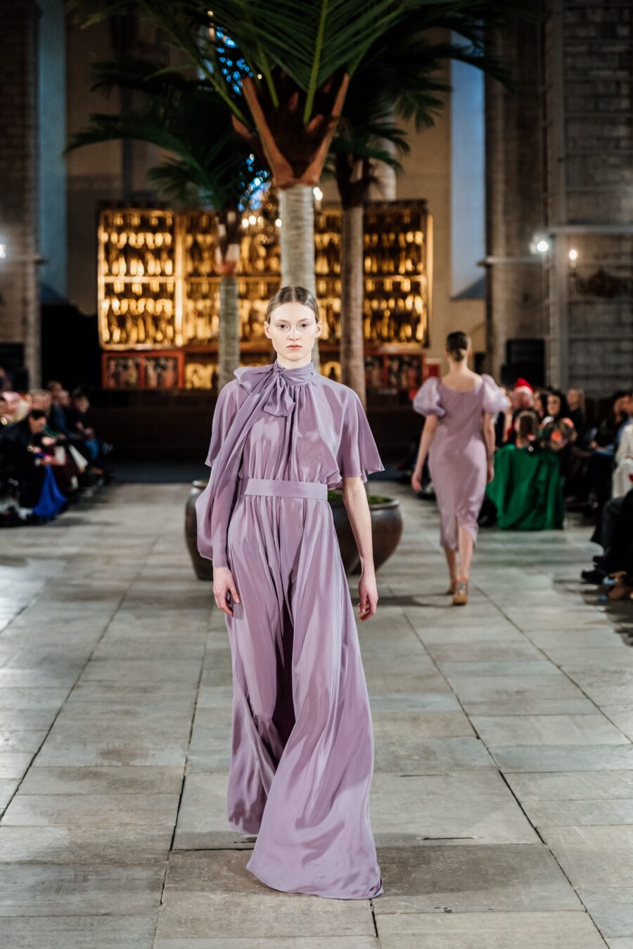 Dusty Lilac Silk Gown
