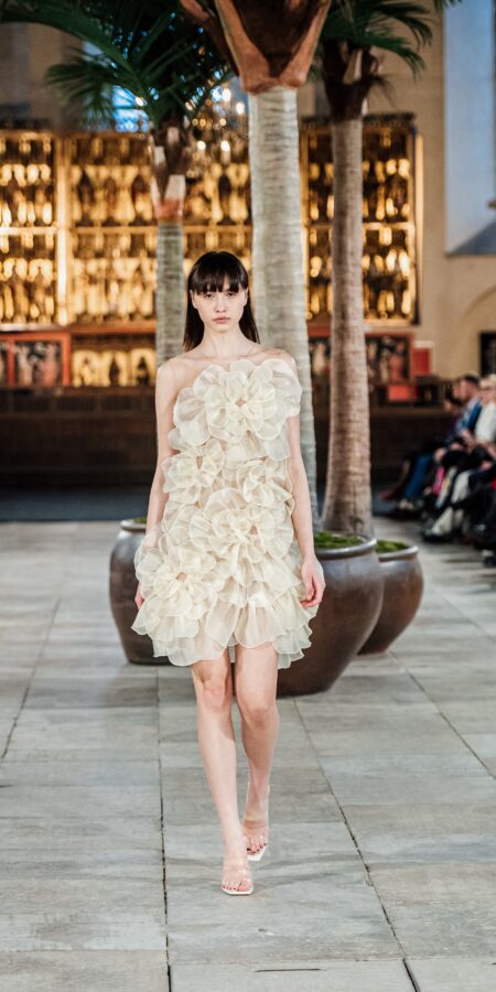 Ivory Blossom Mini Dress