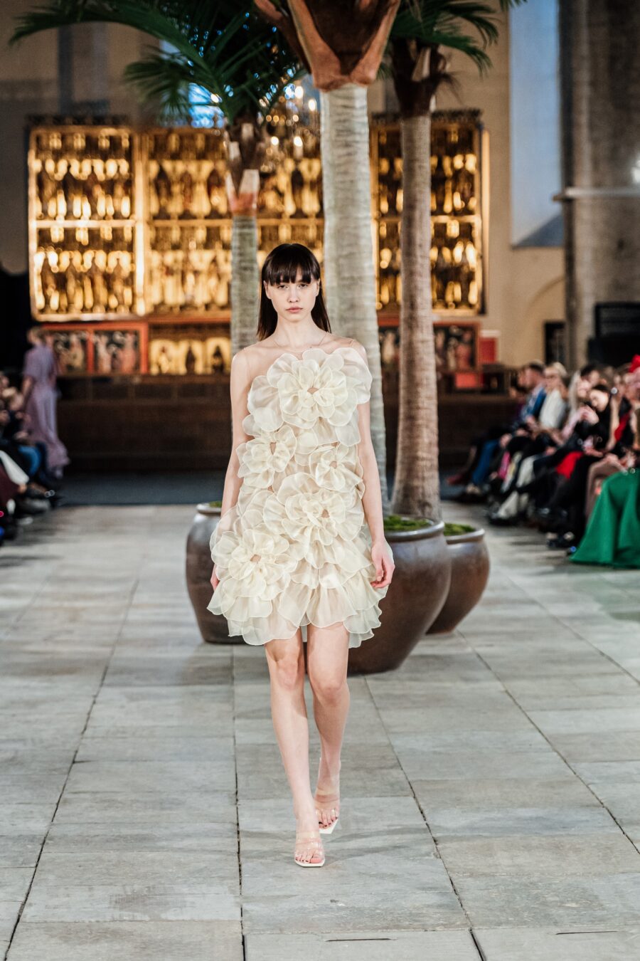 Ivory Blossom Mini Dress