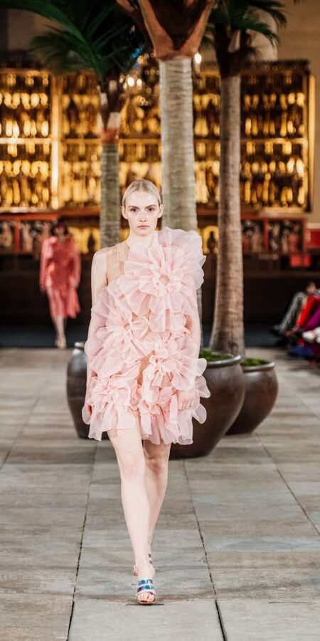 Pink Blossom Mini Dress