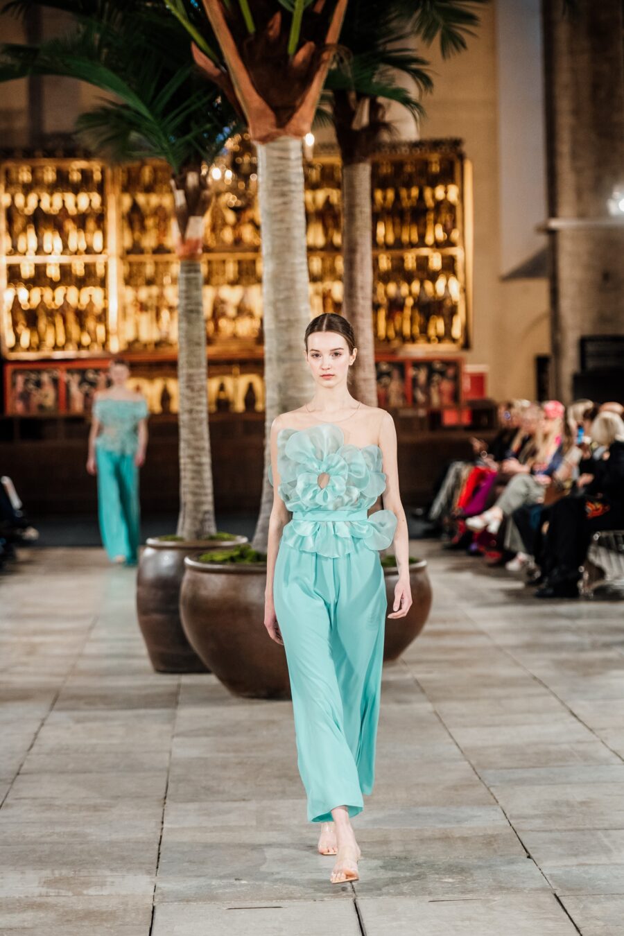 Mint Blossom Midi Dress - Image 2