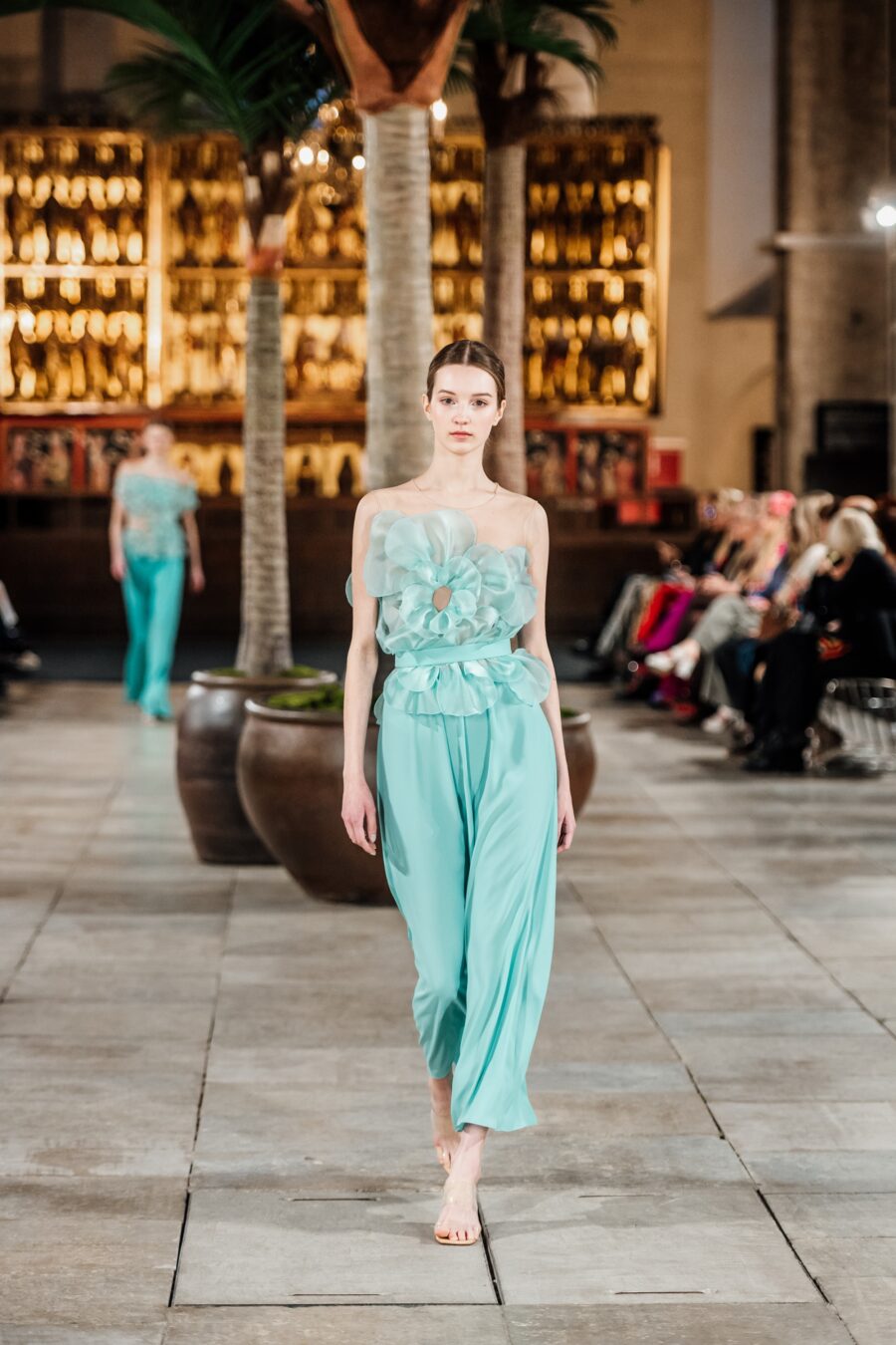 Mint Blossom Midi Dress - Image 3