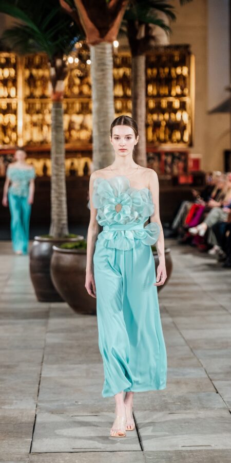 Mint Blossom Midi Dress