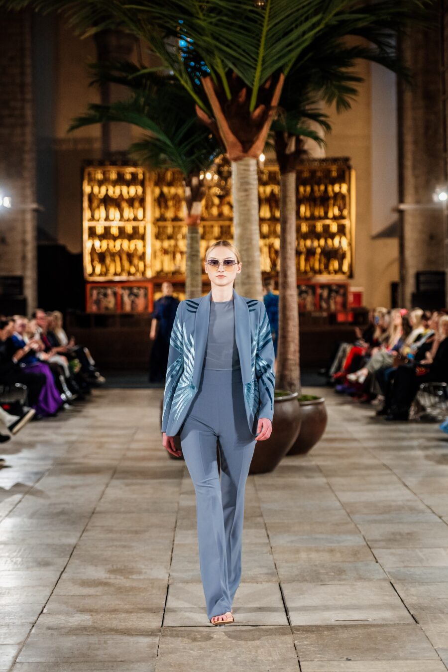 Gray Wings Slim Suit