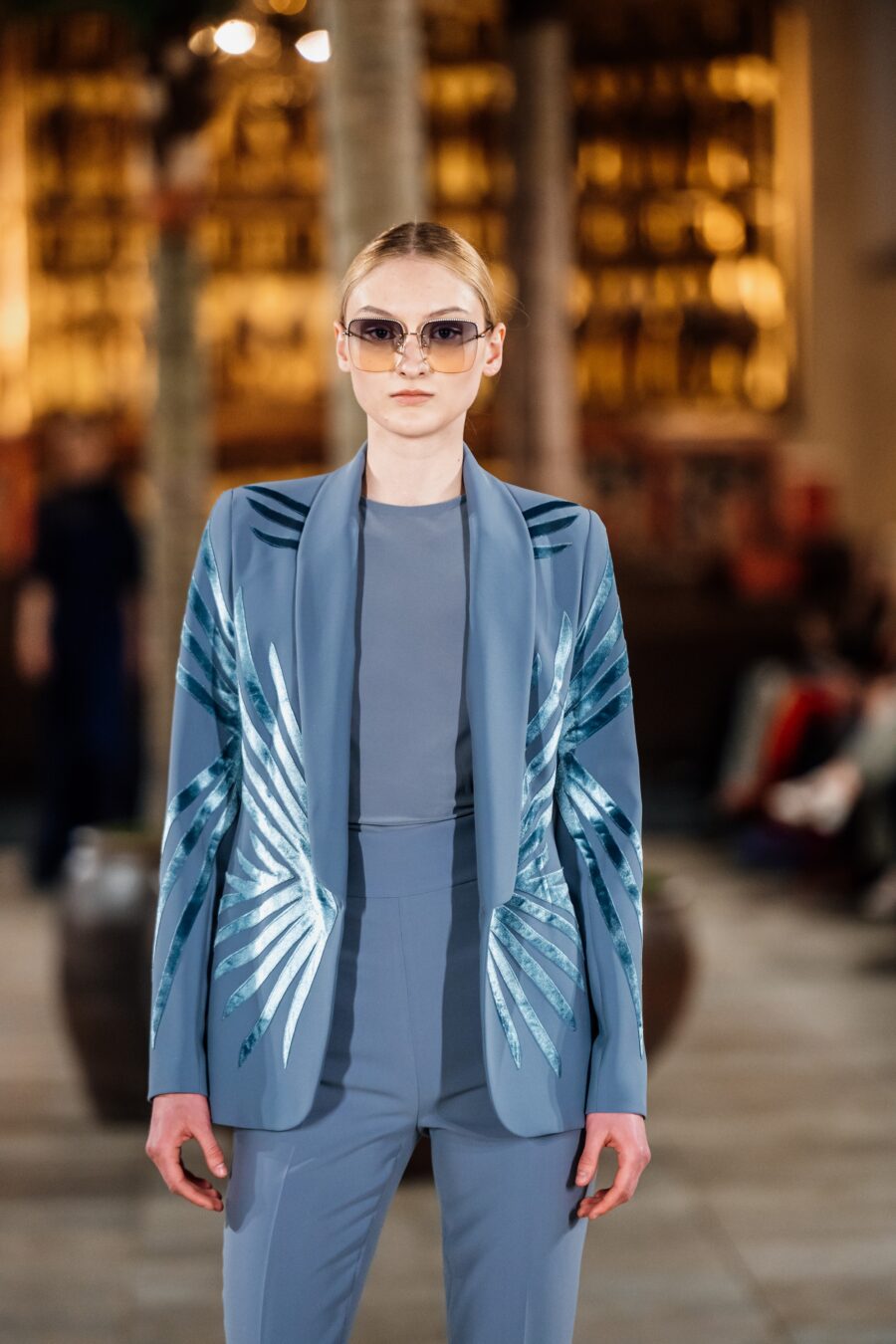 Gray Wings Slim Suit - Image 4