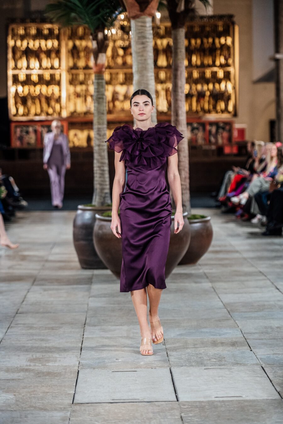 Burgundy Blossom Dress