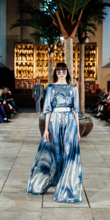 Blue Silver Gown