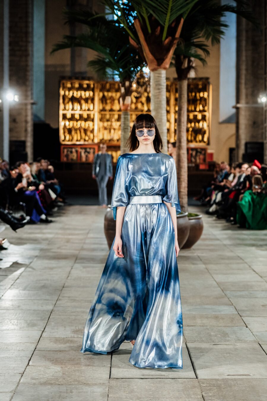 Blue Silver Gown