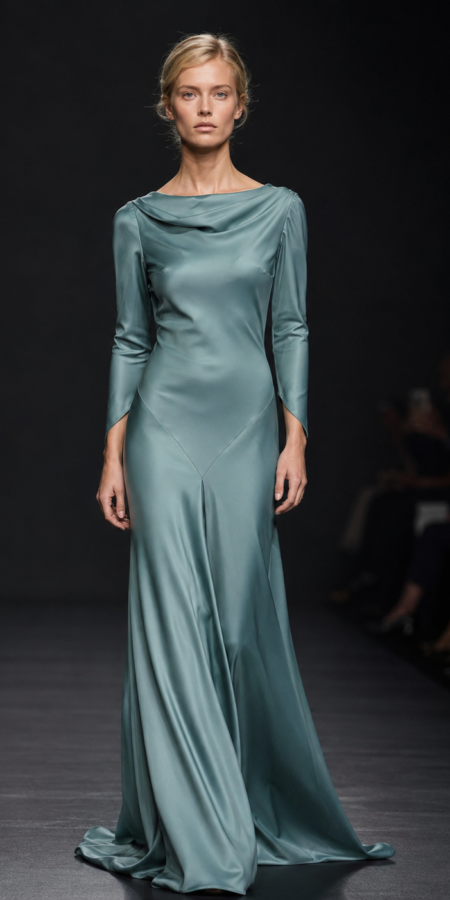 Turquoise Iris Maxi Dress