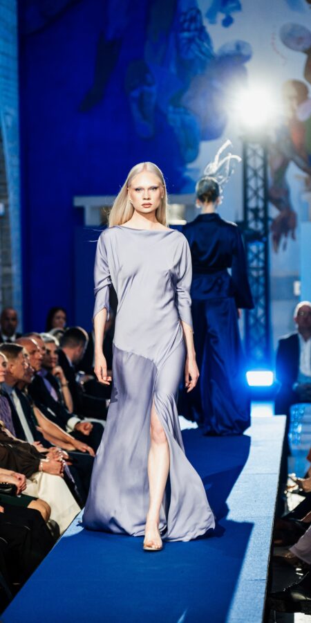 Lilac Bias Cut Gown